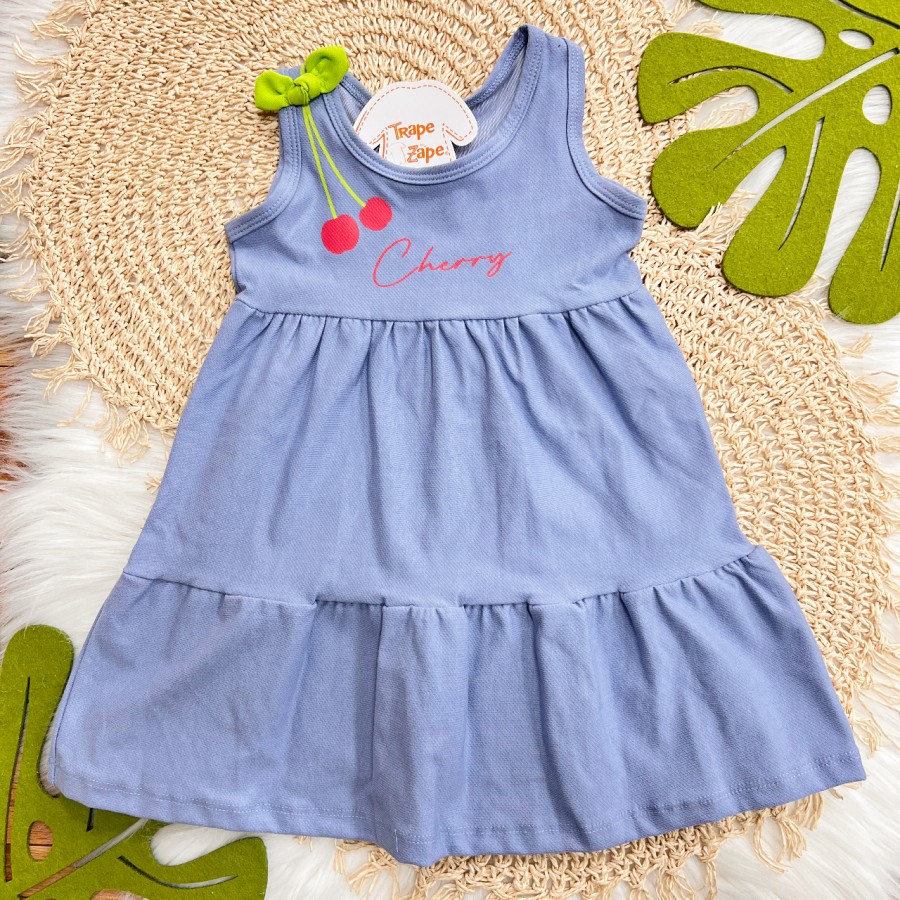 Vestido Cherry - Azul Jeans
